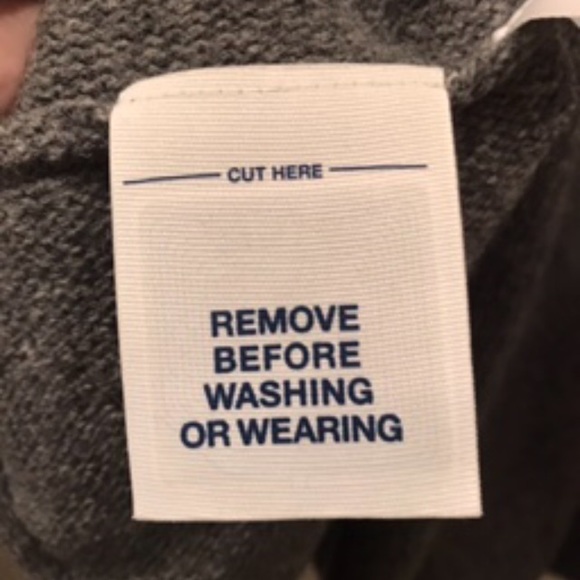 Grey Gap Cowl Neck Cape. Pockets on Each Sides, Wool/Cashmere Blend Size XS/S - Picture 9 of 10